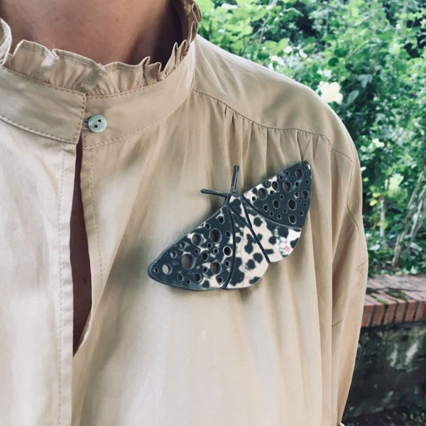 Brooch, moth