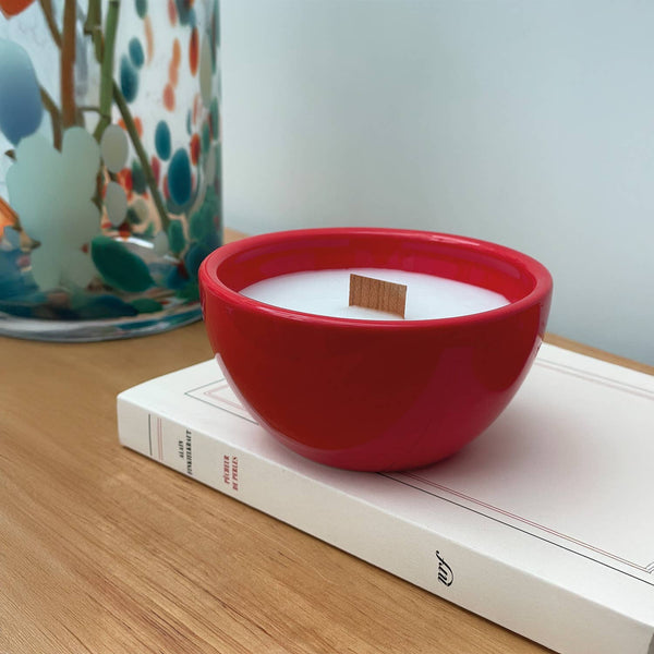 Red apple/scented candle