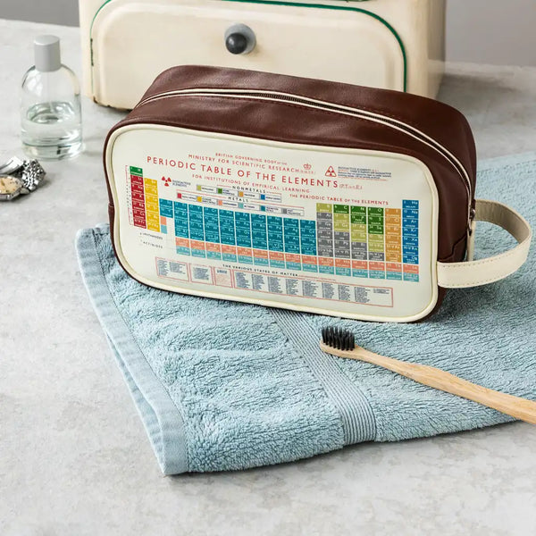 Toiletry bag, periodic table