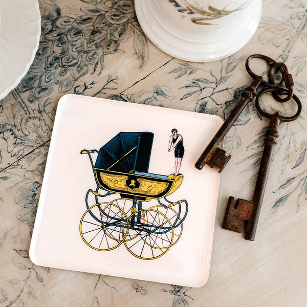 Pladenj / Voziček s plavalcem