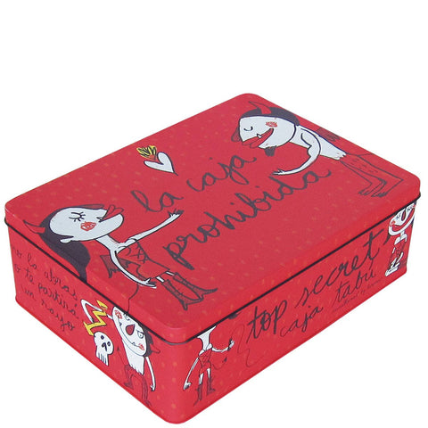 Tin storage box, top secret