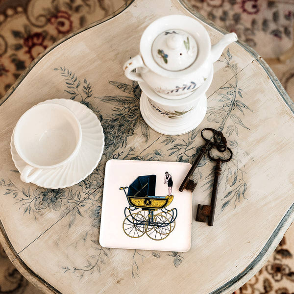 Pladenj / Voziček s plavalcem