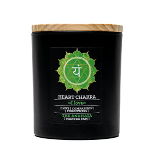 Meditation candle, Heart Chakra