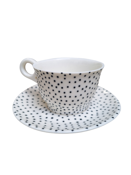 Large cup with saucer