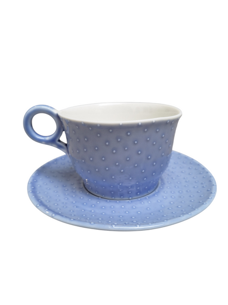 Large cup with saucer